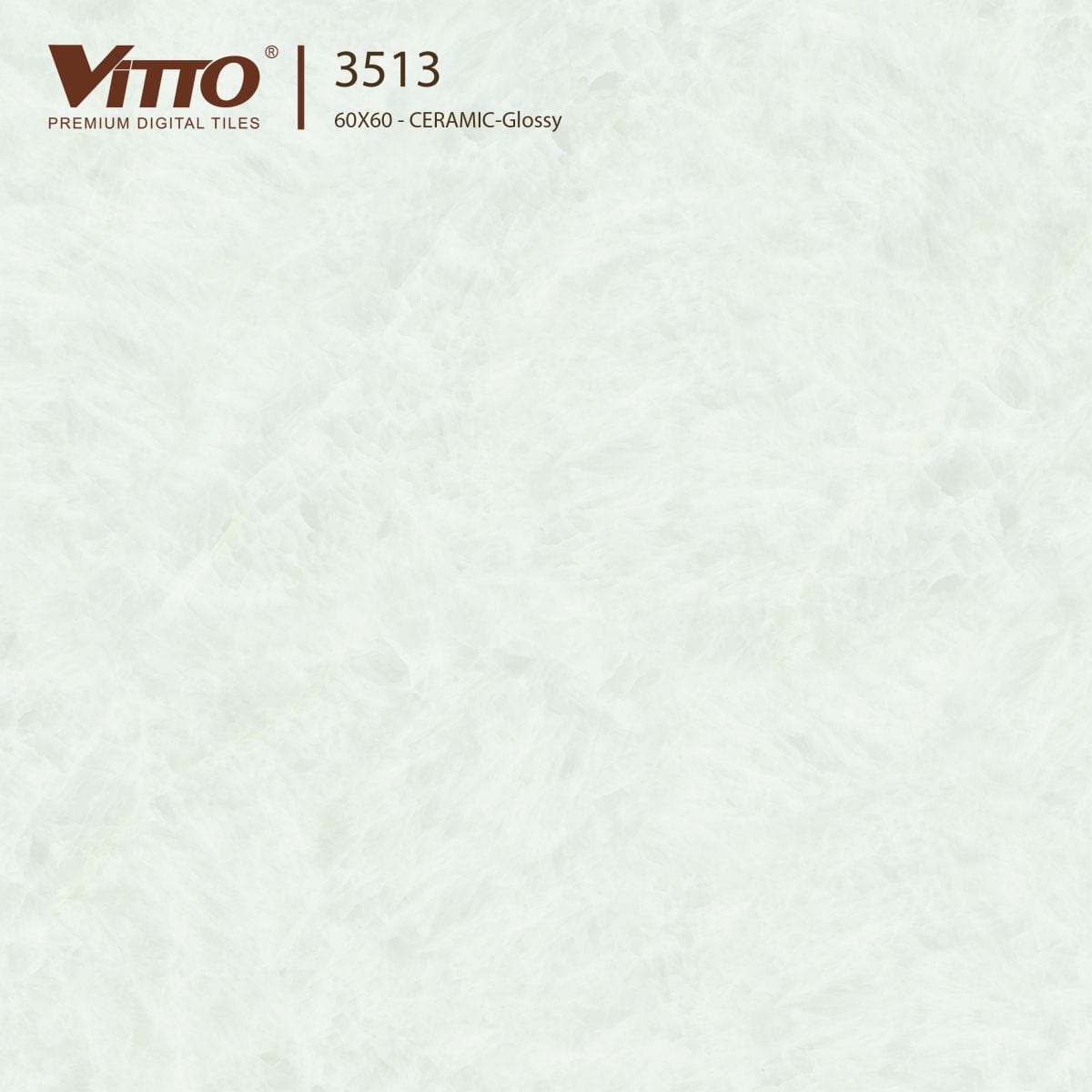 Gạch lát nền Vitto 60x60 3513 (Màu trắng xanh ngọc)