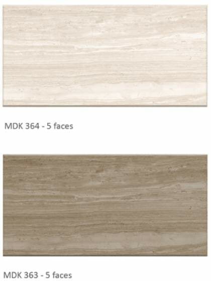 Thông số kỹ thuật Tên sản phẩm: Gạch lát nền Viglacera Mã sản phẩm: MDK 363 Thương hiệu: Gạch Viglacera Kích thước: 30x60 cm Chất liệu: Xương gạch Granite Công năng: Gạch ốp lát Bề mặt: Nhám.