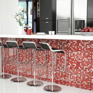 Ảnh phối cảnh Gạch ốp tường thủy tinh Mosaic MST25079 300x300x4mm