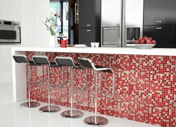 Ảnh phối cảnh Gạch ốp tường thủy tinh Mosaic MST25079 300x300x4mm