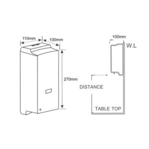 Bản vẽ Hộp đựng xà phòng cảm ứng American WF-8006