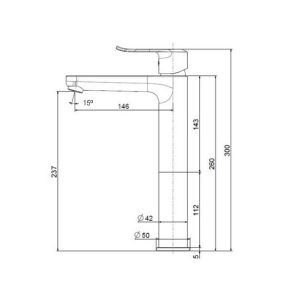 Bản vẽ vòi chậu rửa mặt lavabo American Standard WF-0703