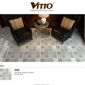 Phối cảnh Gạch lát nền Vitto 60x60 0946