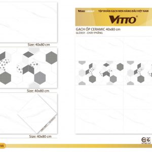 Phối cảnh Gạch ốp tường vitto 40x80 1152