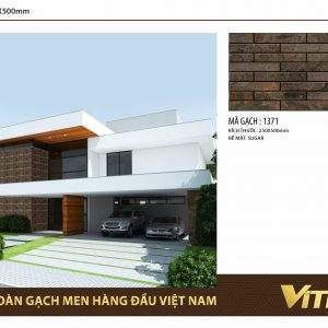 Phối cảnh Gạch ốp tường Vitto 25x50 1371