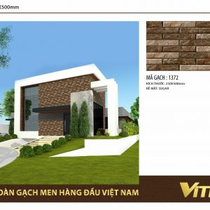 Phối cảnh Gạch ốp tường Vitto 25x50 1372