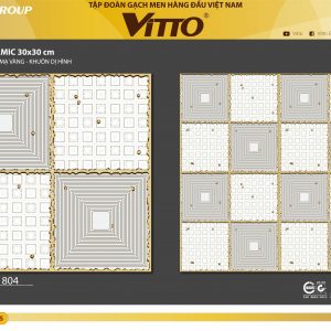 Phối cảnh Gạch lát nền VITTO 30x30 1804