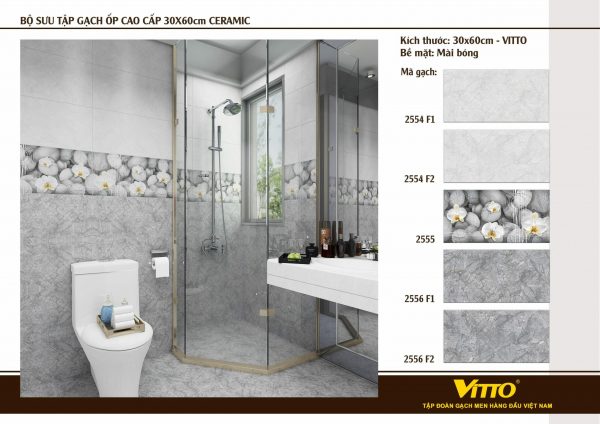 Phối cảnh Gạch ốp tường Vitto 30x60 2555