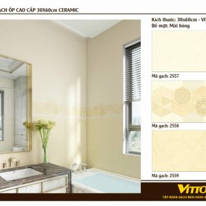 Phối cảnh Gạch ốp tường Vitto 30x60 2557