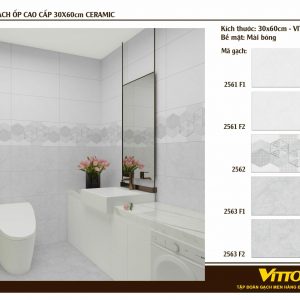 Phối cảnh Gạch ốp tường Vitto 30x60 2562