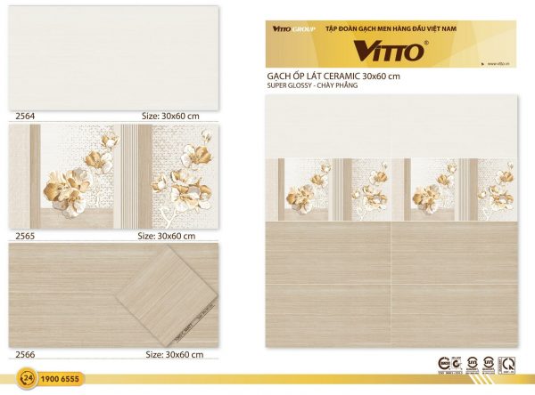 Phối cảnh Gạch ốp tường Vitto 30x60 2564