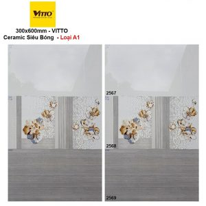 Phối cảnh thực tế Gạch ốp tường Vitto 30x60 2567