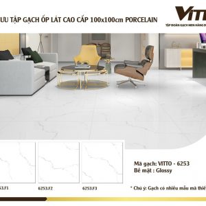 Phối cảnh Gạch lát nền VITTO 100x100 6253