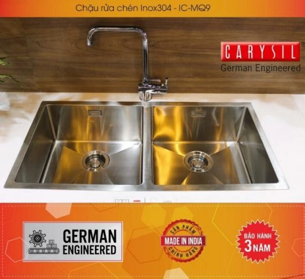 Chậu rửa bát Inox 304 Carysil IC-MQ9