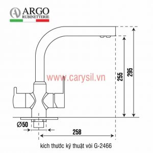 Vòi rửa bát Carysil G-2466-03