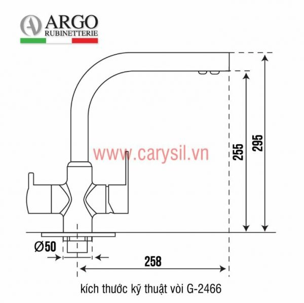 Vòi rửa bát Carysil G-2466-03