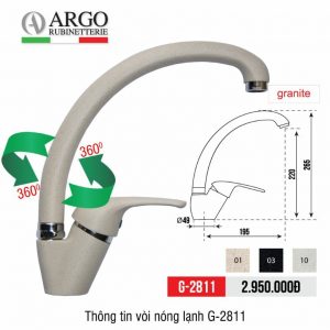 Vòi rửa bát Carysil G-2811 - 01