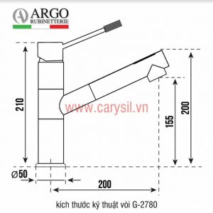 Vòi rửa bát Carysil G2780-10