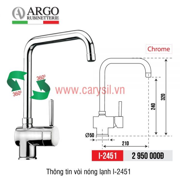 Vòi rửa bát Carysil I-2451