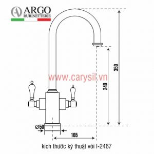 Vòi rửa bát Carysil I-2467 