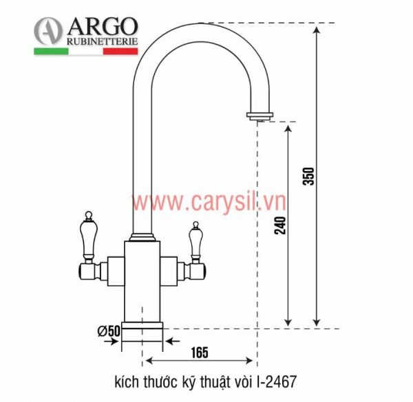 Vòi rửa bát Carysil I-2467 