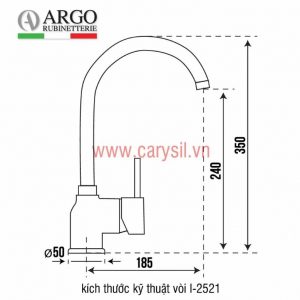 Vòi rửa bát Carysil I-2521