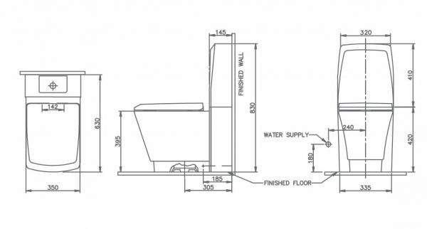 Bàn cầu hai khối Nahm NOW SVP2830S601N01