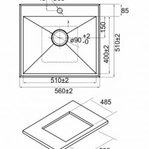 Chậu rửa Nodor UNIK 50