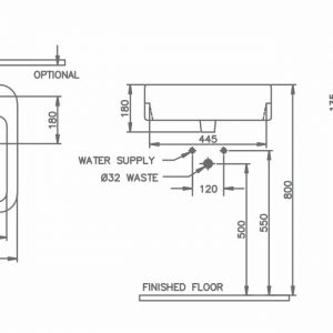 Chậu rửa mặt Nahm FAYE SVW27804810N01