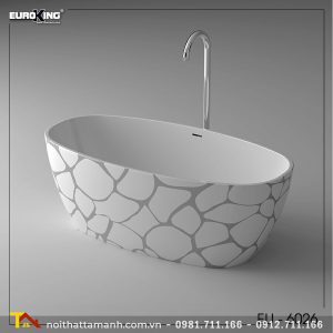 Bồn tắm nghệ thuật Euroking CoCo EU-6026 (màu trắng kết hợp)
