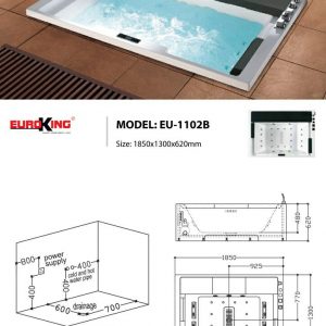 Bồn tắm massage Euroking EU-1102B