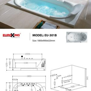 Bồn tắm massage Euroking EU-301B
