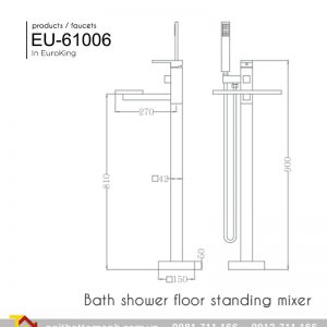 Sen tắm bồn đặt sàn Euroking EU- 61006