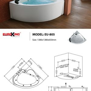 Bồn tắm massage Euroking EU-805