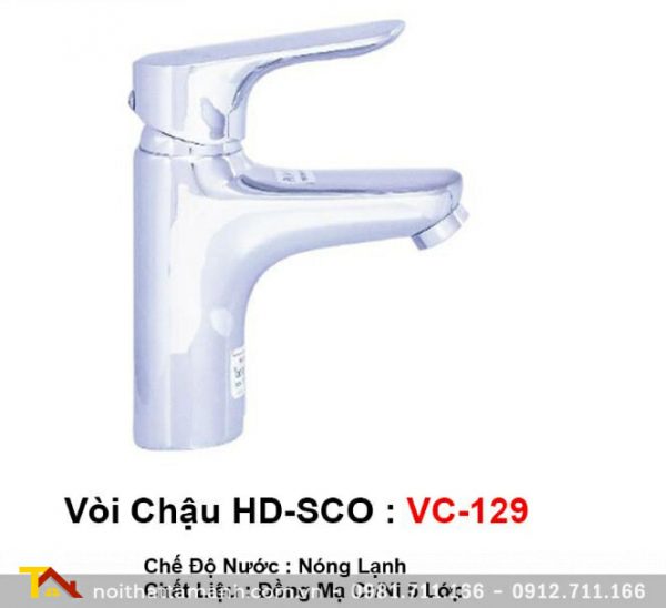 Vòi chậu Rửa mặt Lavabo HDSCO VC-129