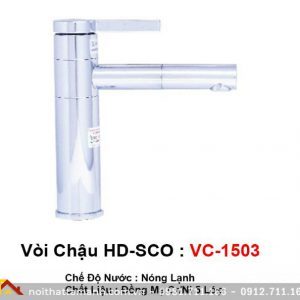 Vòi chậu Rửa mặt Lavabo HDSCO VC-1503