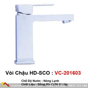 Vòi chậu Rửa mặt Lavabo HDSCO VC-201603