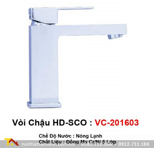 Vòi chậu Rửa mặt Lavabo HDSCO VC-201603