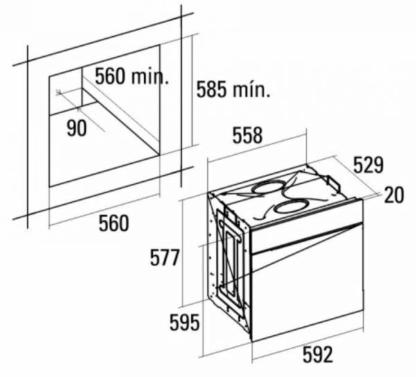 Lò nướng Nodor  D 6006 AC X