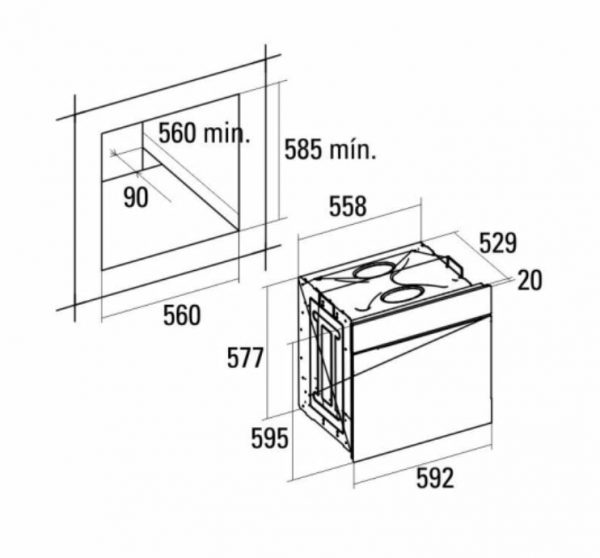 Lò nướng Nodor D 7008 DT BK