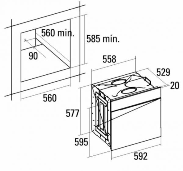 Lò nướng Nodor D 7008 DT WH