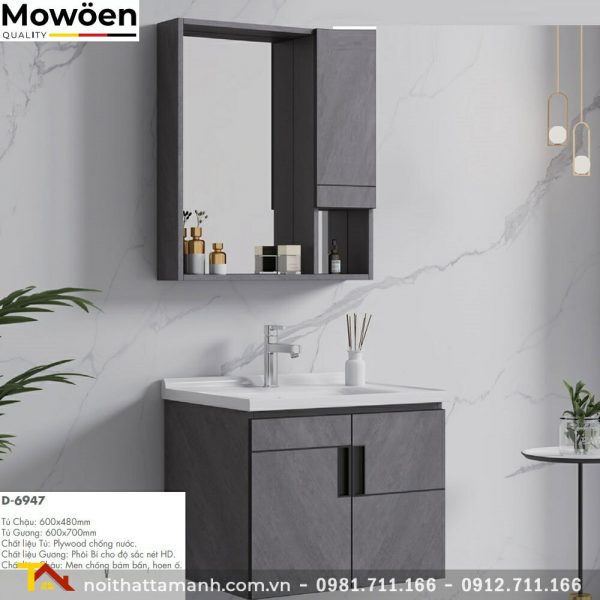 Bộ tủ chậu Mowoen D- 6947 cao cấp