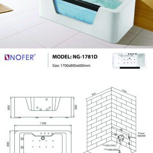 Bồn tắm Massage Nofer NG-1781D