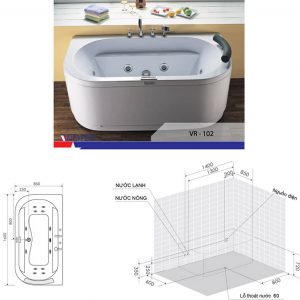 Bồn tắm massage Nofer VR-102