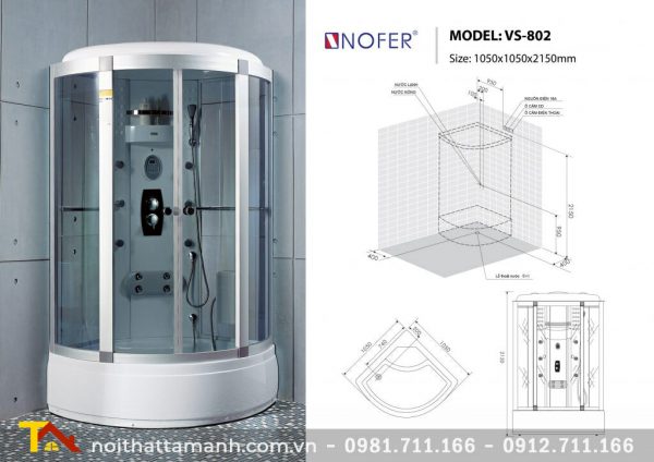 Phòng xông hơi NOFER VS-802