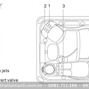 Bồn tắm Massage Nofer SPA-021