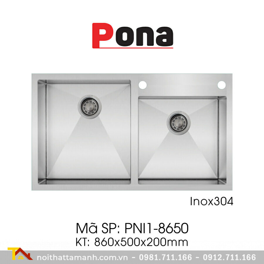Chậu rửa bát PONA PNI1-8650 (inox)