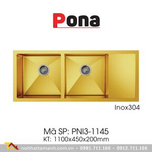 Chậu rửa bát PONA PNI3-11045 (vàng)