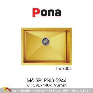 Chậu rửa bát PONA PNI3-5944 (vàng)