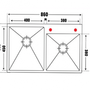 Chậu rửa bát PONA PNI1-8650 (inox)